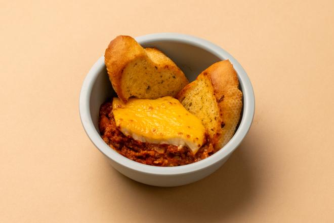 Italian Lasagne with Garlic Bread